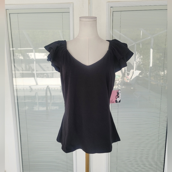 Vixen by Micheline Pitt Tops - Vixen By Micheline Pitt Retro Lolita Top In Black Vintage